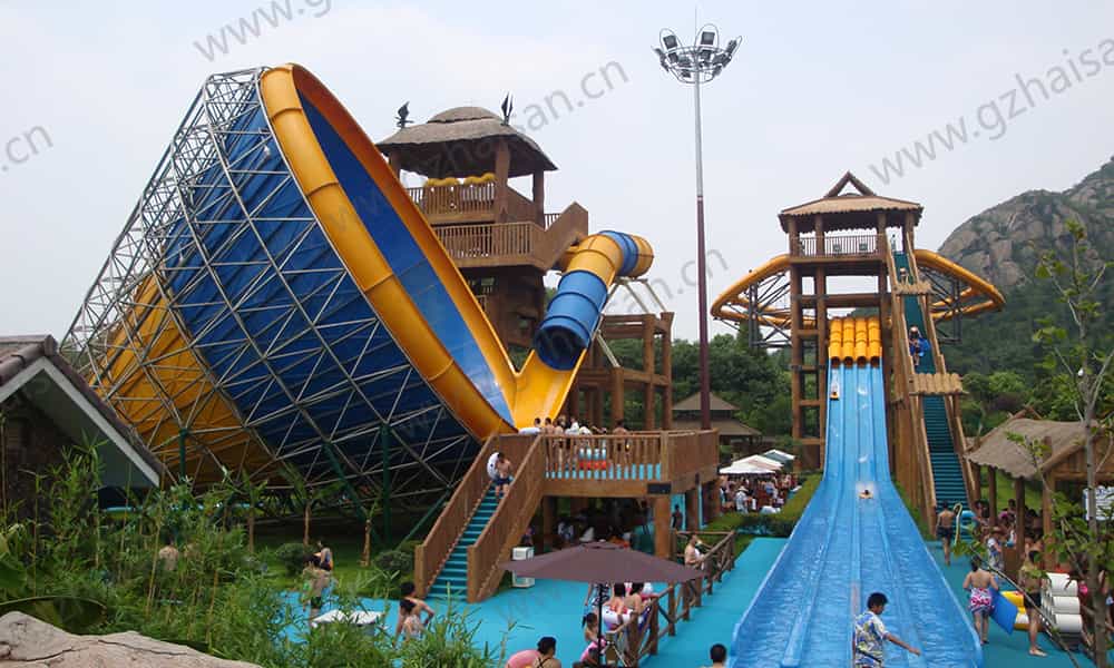 江苏苏州乐园水上世界大喇叭、章鱼滑道 江苏苏州乐园水上世界大喇叭、章鱼滑道