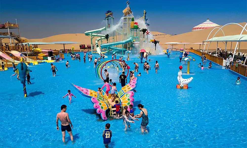 响沙湾水上乐园戏水池 响沙湾水上乐园戏水池